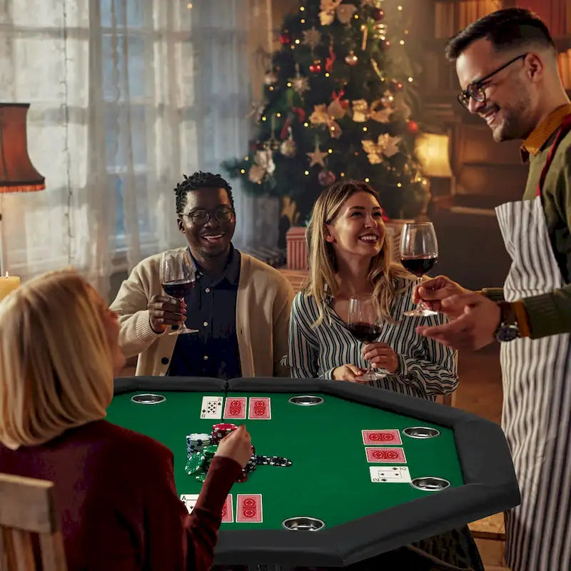 Table de poker 8 joueurs pour jeux de casino et loisirs