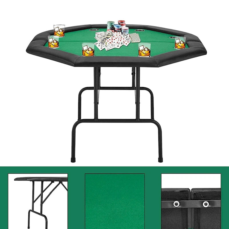Table de poker 8 joueurs pour jeux de casino et loisirs