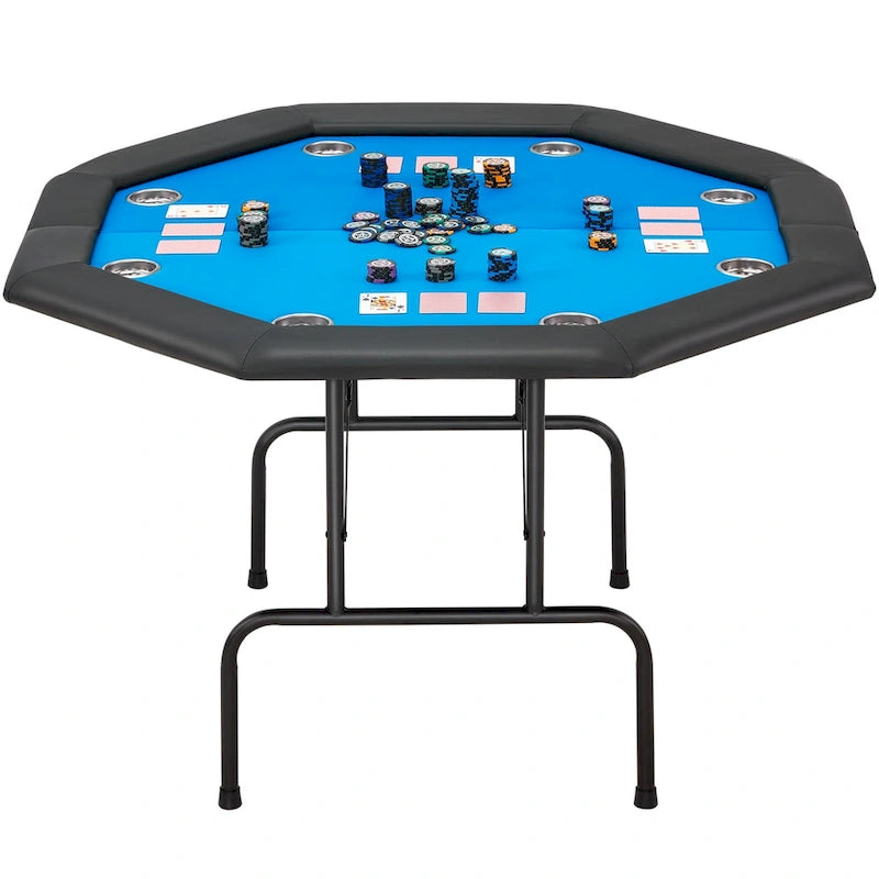 Table de poker 8 joueurs pour jeux de casino et loisirs