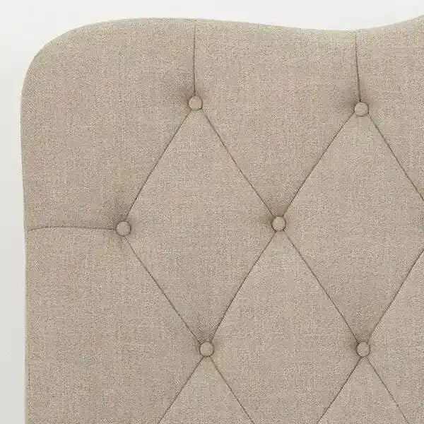 Tête de lit capitonnée de taille Queen, style traditionnel