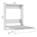 Claremont 65W Space-Saving Queen Size Murphy Bed by Bestar