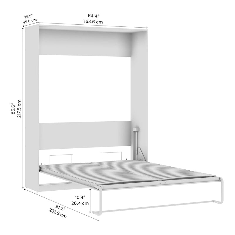Claremont 65W Space-Saving Queen Size Murphy Bed by Bestar