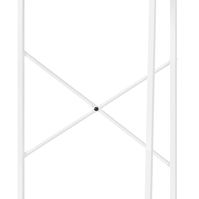 Étagère de rangement haute de 67 po pour toilettes avec base en métal au-dessus des toilettes