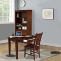 Bureau en bois avec plateau en billot