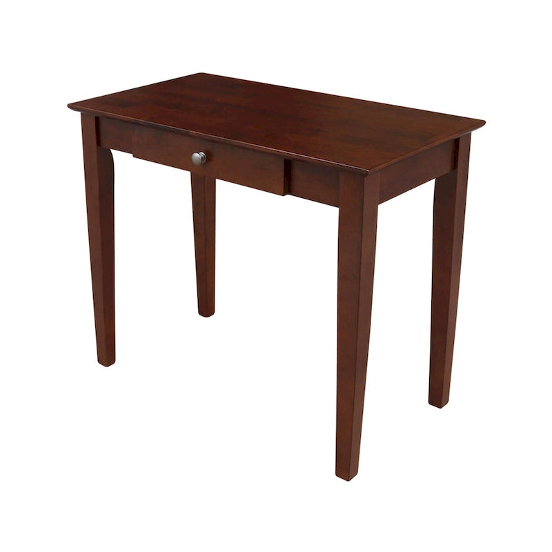 Bureau en bois avec plateau en billot