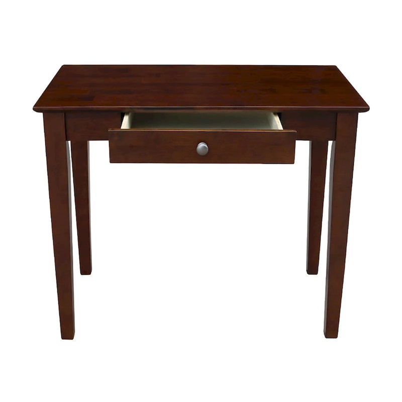 Bureau en bois avec plateau en billot