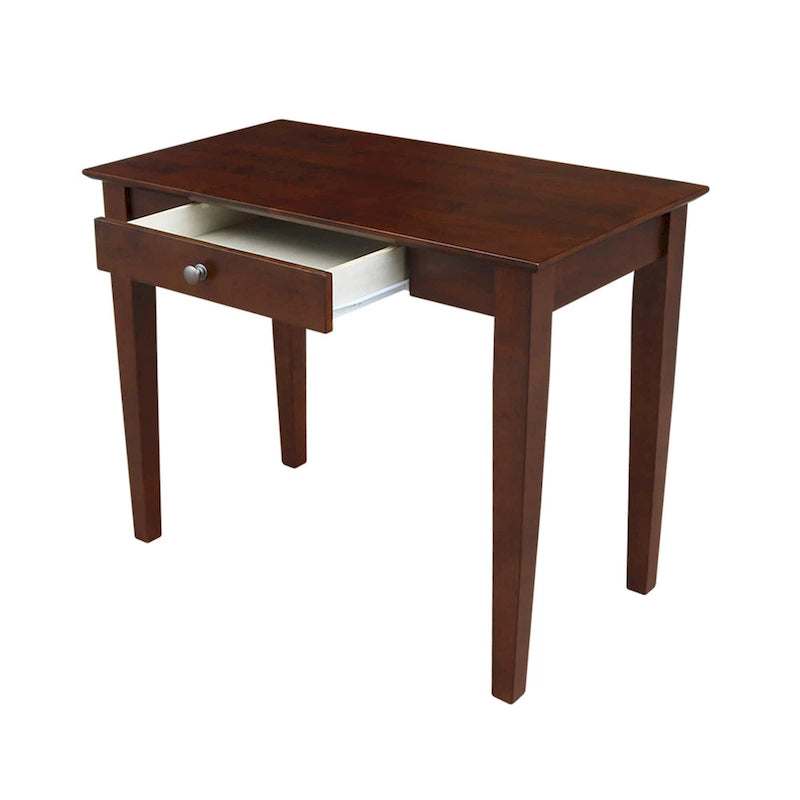 Bureau en bois avec plateau en billot