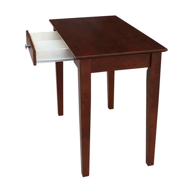Bureau en bois avec plateau en billot