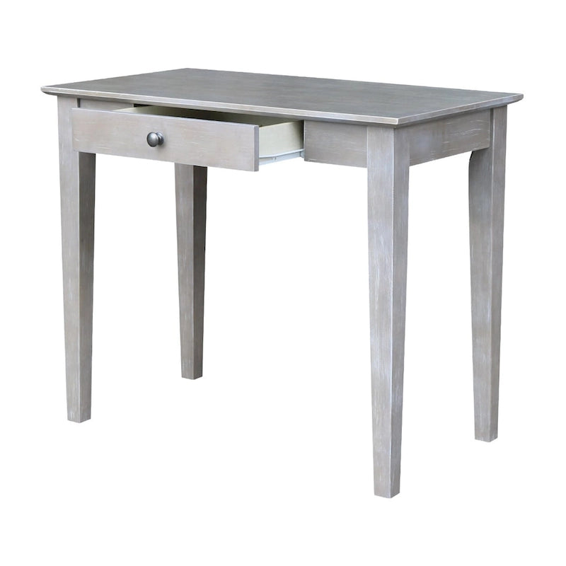 Bureau en bois avec plateau en billot