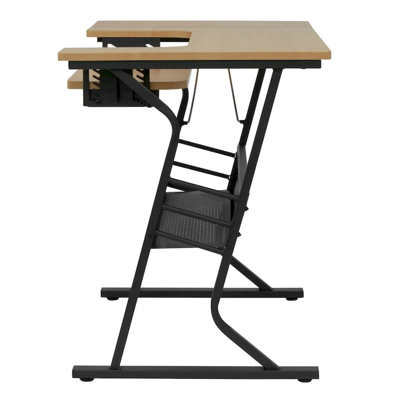 Table à coudre et à travaux manuels, plateau en bois blanc ou en érable