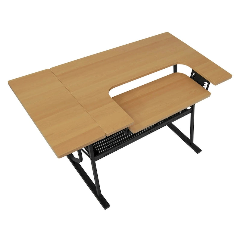 Table à coudre et à travaux manuels, plateau en bois blanc ou en érable