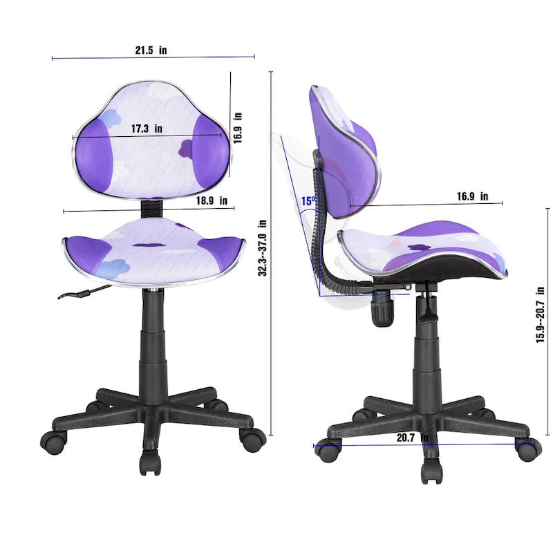 Fauteuil de bureau ergonomique en maille avec support lombaire réglable, bureau d'ordinateur et chaise.