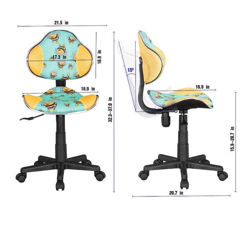 Fauteuil de bureau ergonomique en maille avec support lombaire réglable, bureau d'ordinateur et chaise.