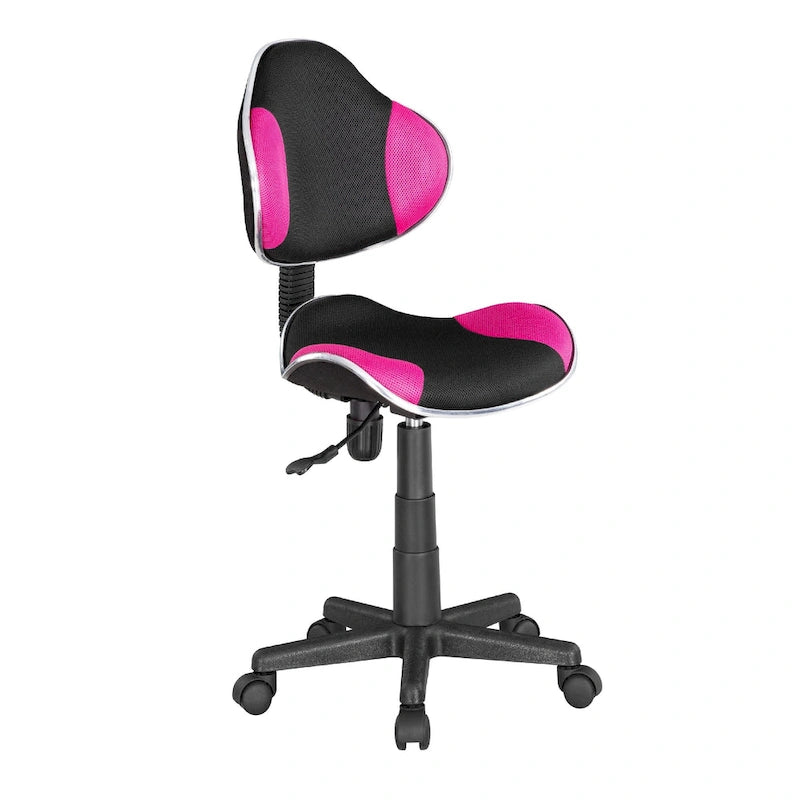 Fauteuil de bureau ergonomique en maille avec support lombaire réglable, bureau d'ordinateur et chaise.