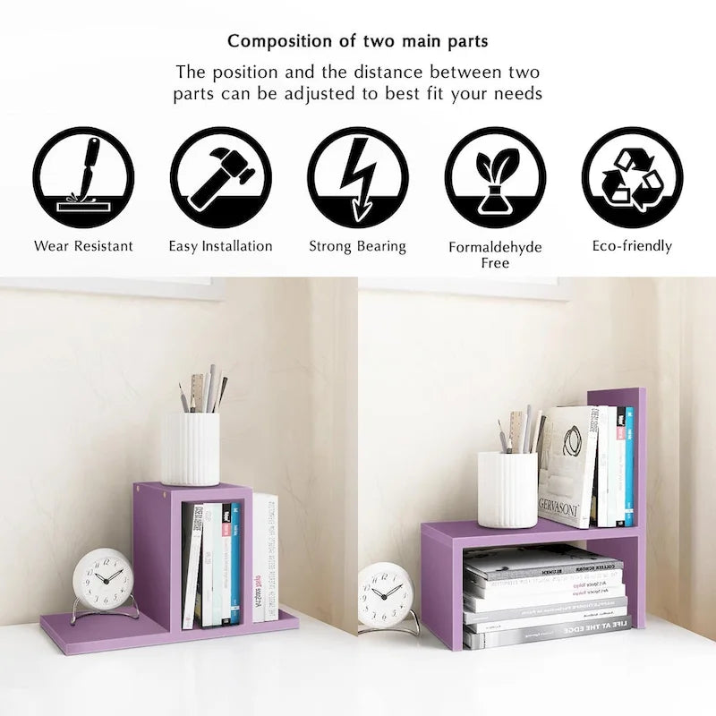 Étagère de Rangement Bureau Multifonctionnel