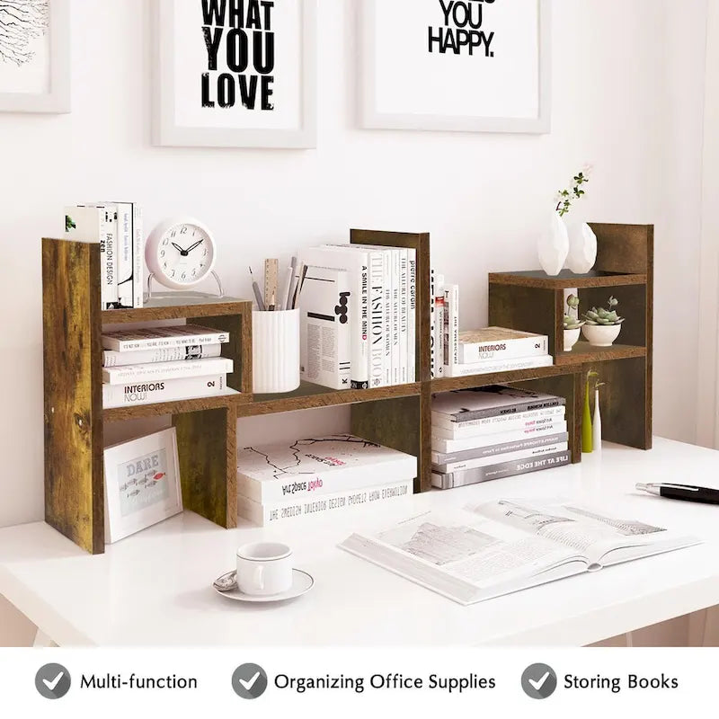 Étagère de Rangement Bureau Multifonctionnel
